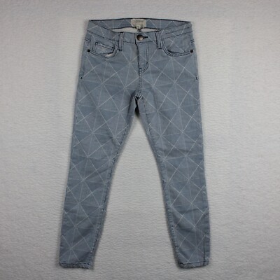 Current / Elliot Women's The Stiletto Ankle Jeans Size 26 / 0 Diamonder Print