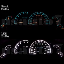 Dash Instrument Cluster Gauges WHITE LED LIGHT KIT Fits 95-03 Ford Ranger Trucks