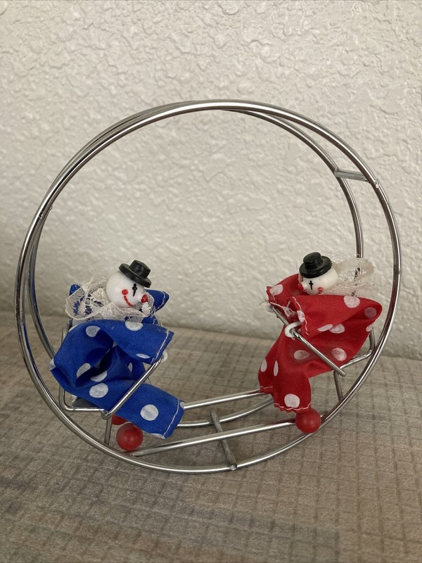 clowns on teeter totter wheel Office Decor Clown Collection Two Clownin Around