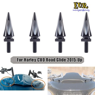 JERBOR Titanium Windshield Screws Kit For Harley Road Glide/ST (2014-2024) & Street Glide - Black