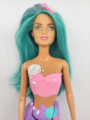 2016 Barbie Candy Rainbow Gem Kingdom Mermaid Doll DHM46 Dreamtopia RARE 