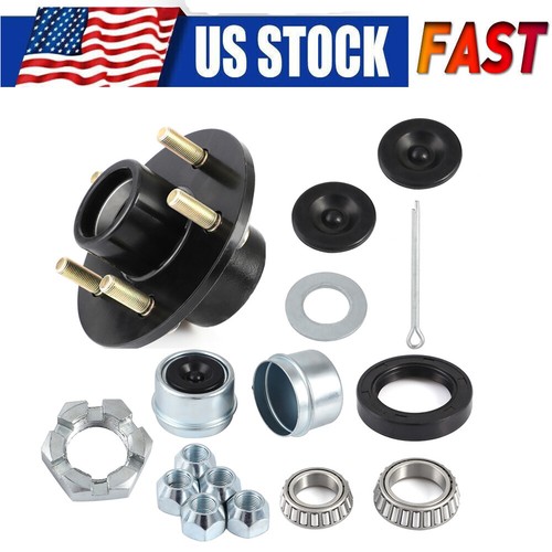 Heavy Duty Trailer Hub Assembly For 1-1/16'' to 1-3/8" Trailer Axles 3500lbs