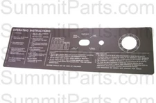 SIGN, INST. BROWN, GEN 4 ROTARY FOR W74, 124, 184, 244 FOR WASCOMAT - 452501-03