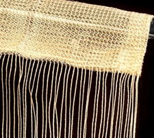 Fadenvorhang 1 x 2 m Schwarz Weiss Beige Fadengardine Türvorhang Gardine Vorhang