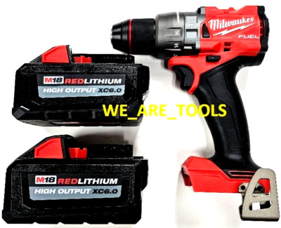 Milwaukee FUEL 2904-20 1/2 Hammer Drill, 2) 48-11-1865 6.0 Batteries M18 18 Volt