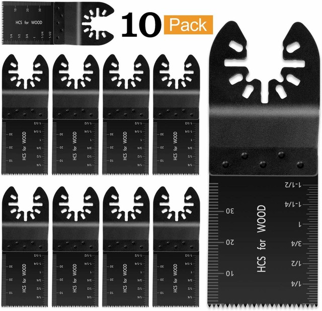 10 PCS 34mm oscillating Multi tool saw blades Carbon Steel Cutter DIY universal