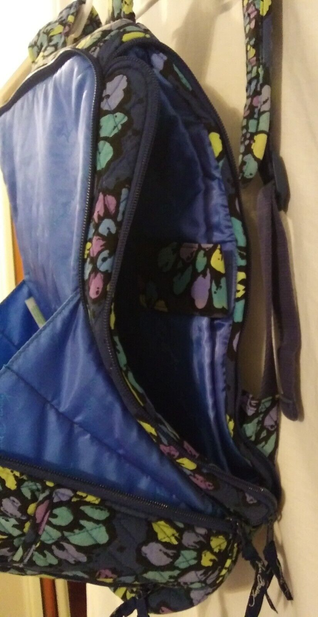 Vera Bradley Indigo Pop Floral Campus Backpack Book bag  display picture 1