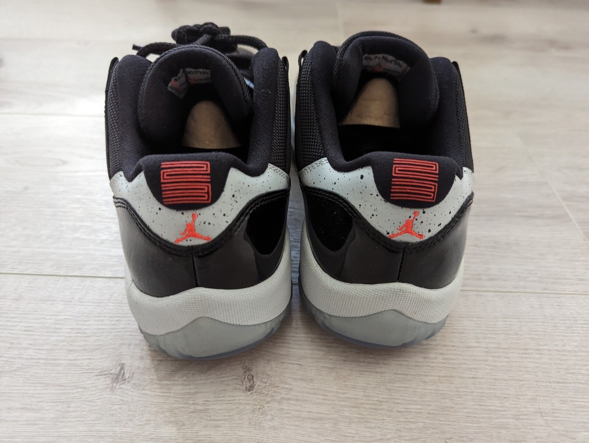 DS NIKE AIR JORDAN 11 XI LOW BLACK INFRARED sz 9.5 dunk max