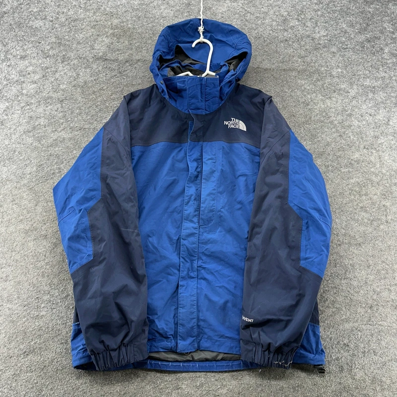 north-face full zip mesh line hyvent hooded windbreaker coat jacket