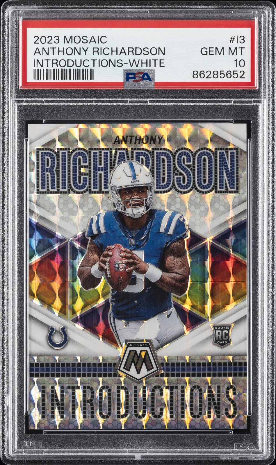 Anthony Richardson Panini Mosaic Introductions #I3 White