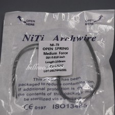10 Packs Dental Orthodontic Open Coil Spring 0.010 180 mm Niti Alloy 2 Pcs/Pk