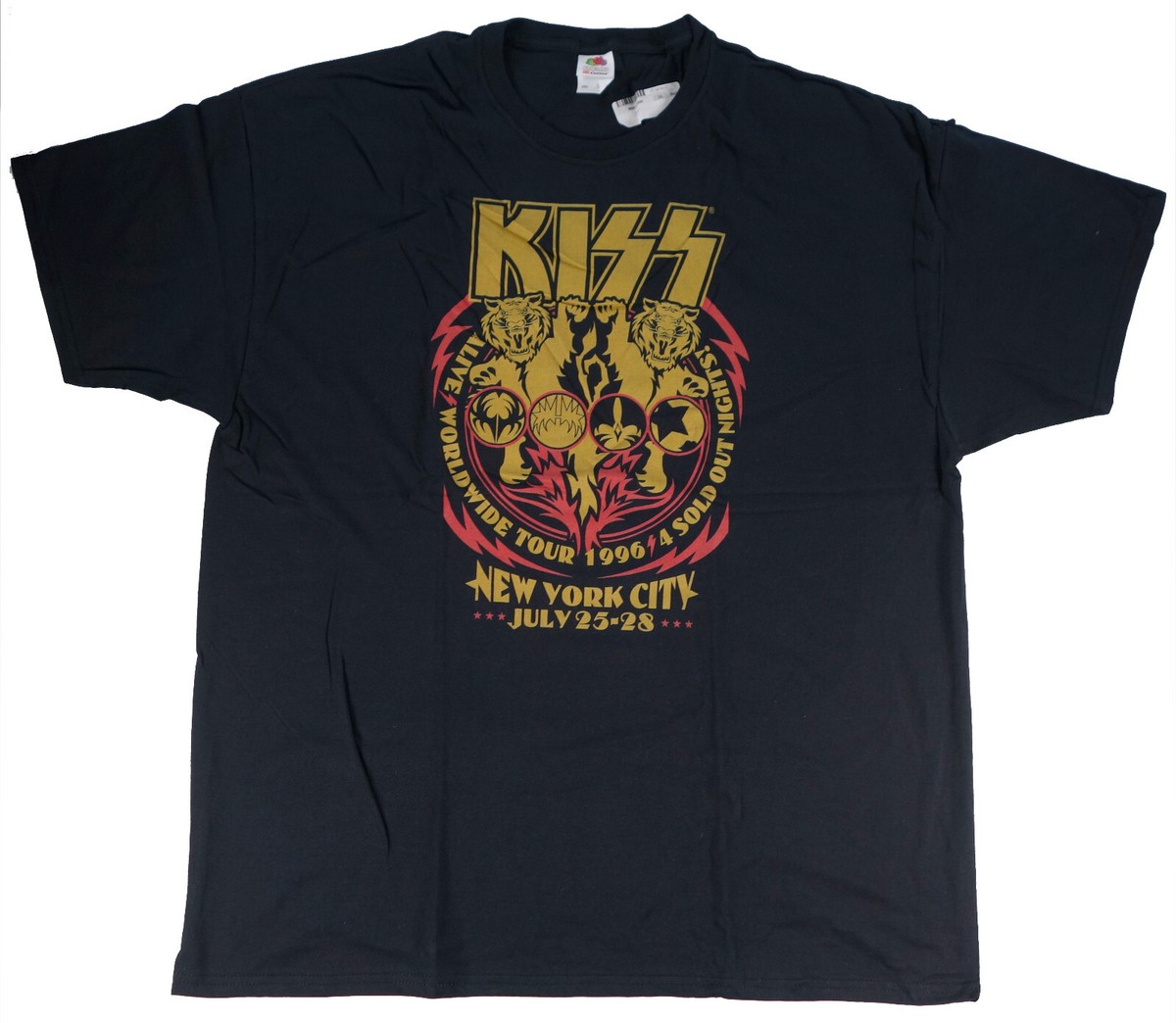 BLACK ブラック ベスト Sサイズ KISS New York City Worldwide Tour t shirt XXL makeup band tee rare