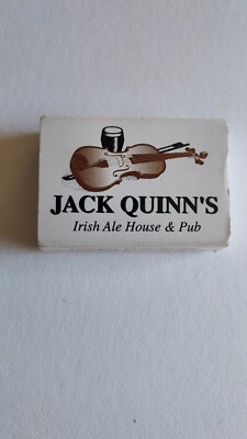 Matchbook matchbox Escape to Ireland Jack Quinn's Irish Ale House Pub C2 