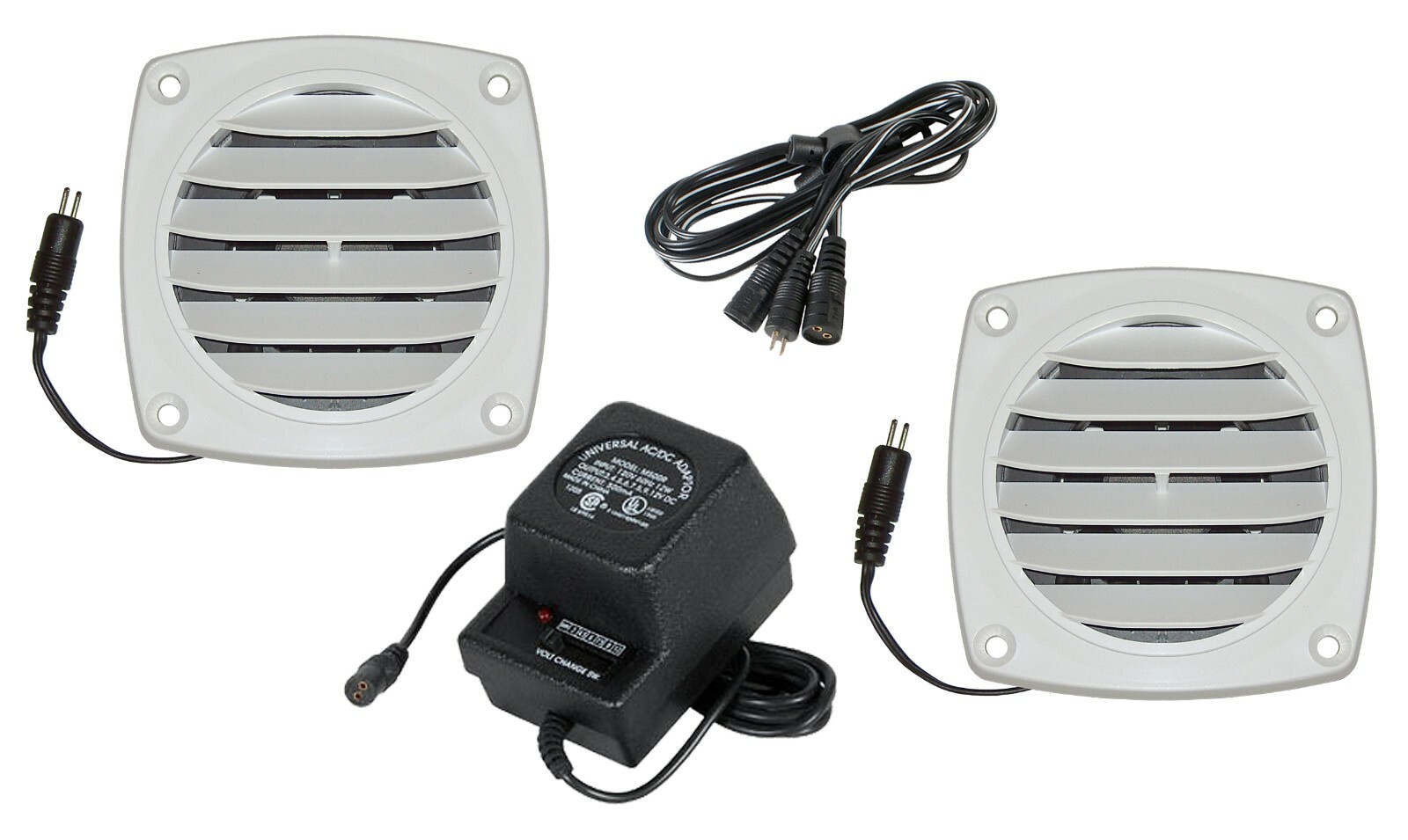 Cool Components Slim Vent Package for Cabinets & Enclosures (PK-SV1-WHT)