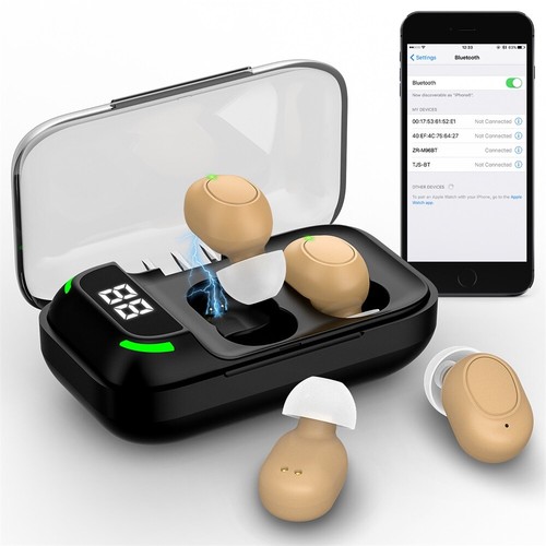 16-Channel Bluetooth Hearing Aids 8 Volume Levels Portable Charging Comfortable - Picture 9 of 10