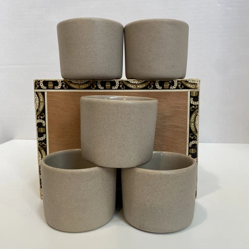 5 Cups The Pigeon Forge Pottery Natural Color Beige Sand