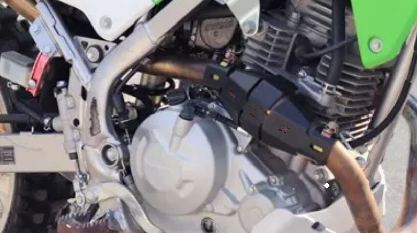 For KAWASAKI KLX300R KLX230S/R KLX250S/SF KLX LOGO Exhaust Pipe Heat Cover Guard - Image 3 of 4