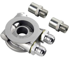An8 Oil Cooler Filter Sandwich Plate Thermostat Adapter 34 16-unf And Fitting