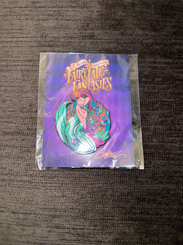 2023 J Scott Campbell FairyTale Fantasies Enamel Pin SDCC Mermaid