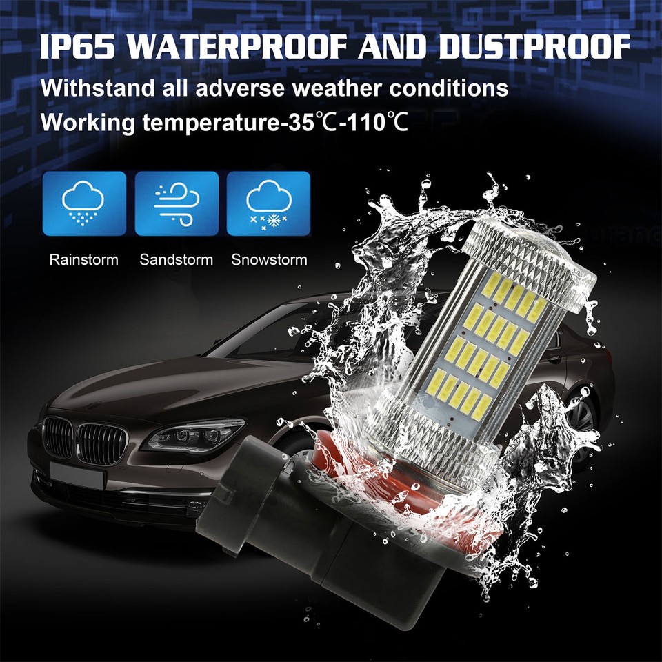 Fog Light H8 H11 H9 6000K White Super Bright LED Driving Bulb Fog Light H8 H11 H9 6000K White Super Bright LED Driving Bulb