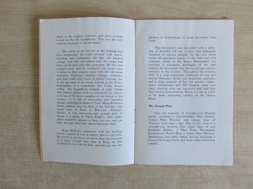 King Richard III House Scarborough Booklet. - Picture 3 of 5