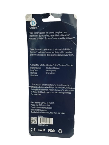 Pursonic PSRB8 Ersatzzahnbürstenkopf 8 Stück - Bild 2 von 2