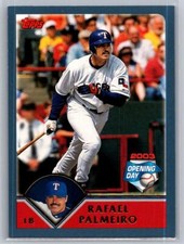 💎2003 Topps Opening Day Baseball #28 Rafael Palmeiro - Texas Rangers💎