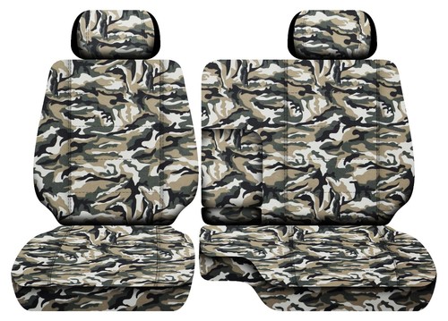 Fundas de asiento de banco de camión camuflaje militar se adapta a 95-00Toyota Tacoma 60-40 asientos + 2 horas - Imagen 3 de 3