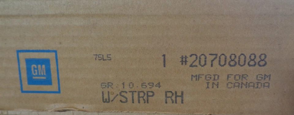 Новый из старых запасов новый подлинный GM 77-92 седан модели левой и правой передней двери погодная полоска уплотнение - Изображение 4 из 4