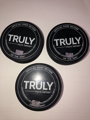 1- (one) -Truly Hard Seltzer Official NHL Hockey Puck - NEW Unused with hologram