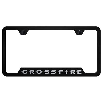 Chrysler Crossfire Laser Etched Logo Cut-Out License Plate Frame