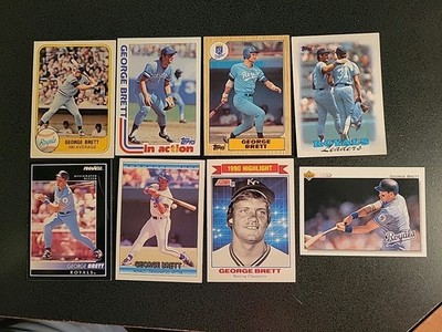 rare george brett cards 8 Rare Mint Vintage George Brett Baseball Cards