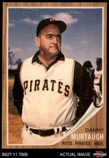 1962 Topps #503 Danny Murtaugh Pirates MANAGER 7 - NM