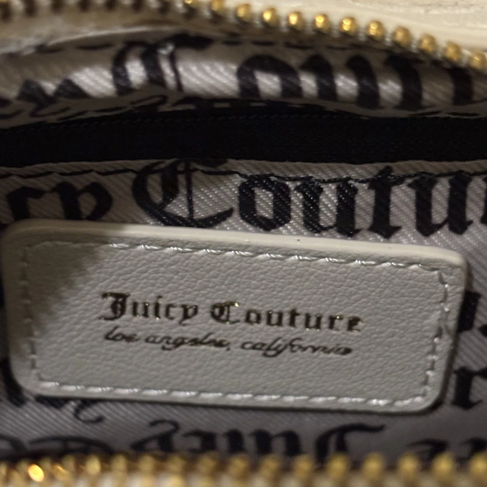 Bolso de mano Juicy Couture blanco de piel sintética con correa ajustable y monedero Foto 4 de 4