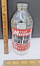 The Mirror this is your lucky day sunday mirror 1980s milk bottle 1 pint