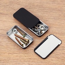 ɪ60pcs Small Tin Box Slide Top Rectangular Tin Containers For Candies Jewelry