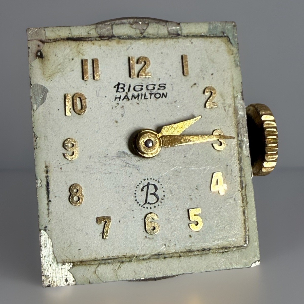 ⌚ Biggs Hamilton 22 Jewel Cal. 757 Ladies Watch Movement Dial View 2