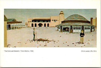 The Carousel Keeper Painting By Carol Barton UNP Continental Postcard XM10