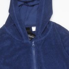 H&M Boys Blue Full Zip Hoodie Jacket Size 14 Long Sleeve Fleece Cotton Blend