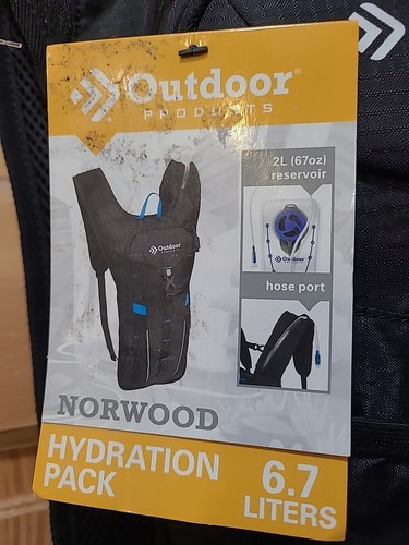 Outdoor Products Norwood 6.7 Liter Hydration Pack With Hose Port Water - Picture 2 of 4