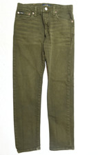 Polo Ralph Lauren Sullivan Jeans Boys 12 Green Slim Fit Cotton Stretch Denim