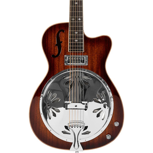 Mitchell Silver Creek Round Neck Resonator Guitar Sunset Burst 197881472733 OB