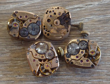4 OMEGA LADIES WRISTWATCH MOVEMENTS , CAL 485 X 2 484 X 2