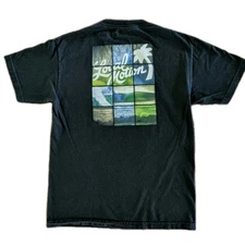 Local Motion Hawaii Surf Black T Shirt Cotton Aloha Hang Loose Island Medium