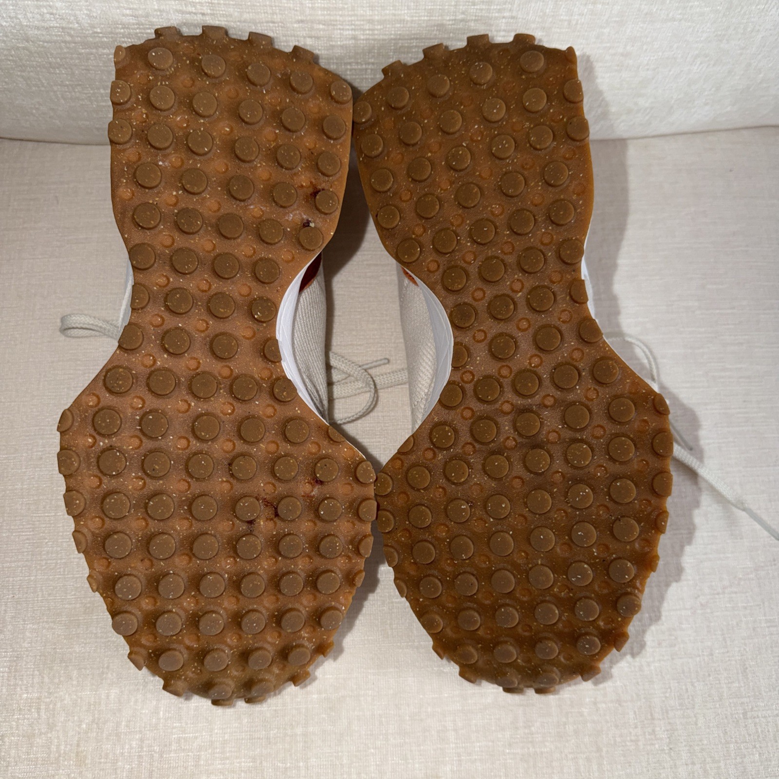 New Balance 327 Leather Sneakers Shoes Size 8 Rust/Sand thumbnail 9