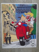 TIM UND STRUPPI - VESPA PARIS - POSTER POSTER A3