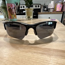 Oakley OO9154-01 Men's Wrap Sunglasses Black Frame Gray Mirrored Lenses