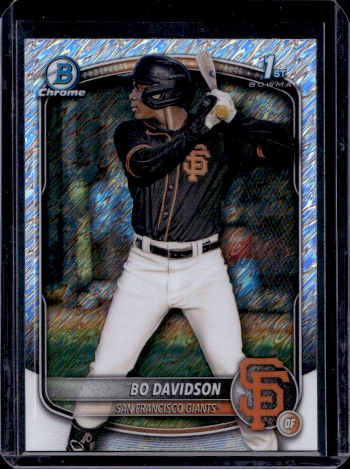 2025 Bowman Chrome Bo Davidson Shimmer Refractor 1st #BCP-206 Giants
