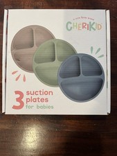 NIB Toddler / Kids Suction Plates 3 Pack
