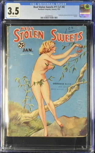 Dulces robados reales 1935 enero, #11. CGC 3.5. Pulpa - Imagen 1 de 2